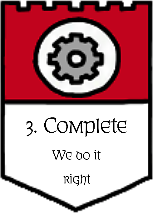 3. Complete — we do it right.